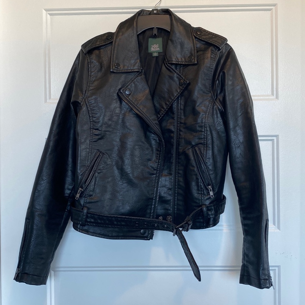 wild fable faux leather jacket!